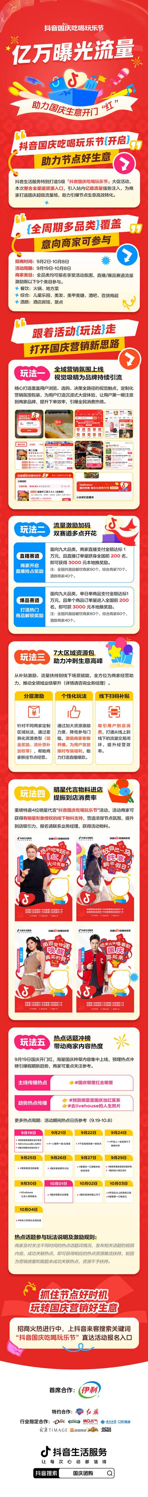 抖音平台资源补贴_抖音活动助力平台网站_国庆吃喝玩乐节